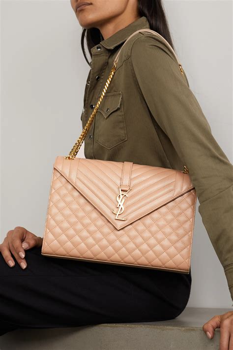 ysl envelope bag beige.